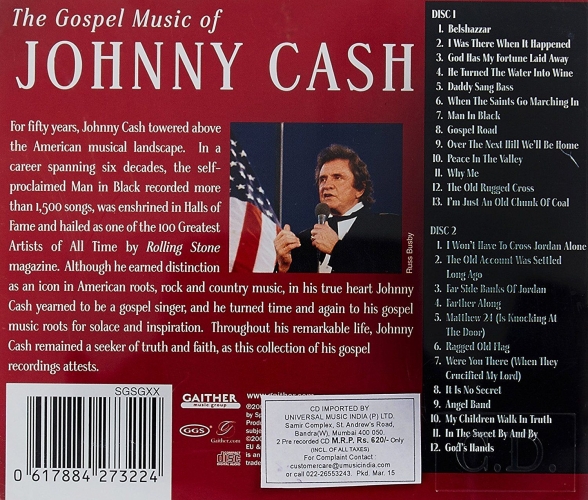 Johnny Cash: The Gospel Music Of Johnny Cash - CD Foto #2