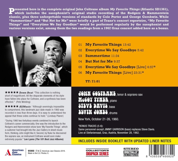 John Coltrane: My Favorite Things (2 Bonus Tracks) - CD Foto #2