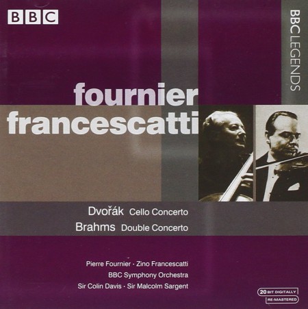 Pierre Fournier, Sir Colin Davis, Malcolm Sargent, BBC Symphony Orchestra: Dvorak, Brahms: Cello Concerto - CD