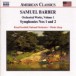 Barber: Orchestral Works, Vol. 1 - Symphonies Nos. 1 & 2 - CD