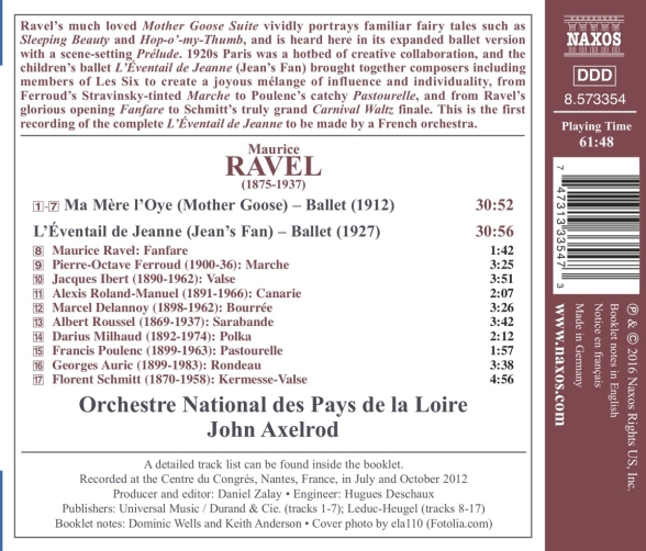 Orchestre National des Pays de la Loire, John Axelrod: L'eventail De Jeanne - CD Foto #2
