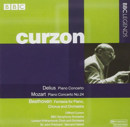 Sir Clifford Curzon: Delius, Mozart, Beethoven: Piano Concerto, Piano Concerto No. 24, K.491, Fantasia for Piano, Chorus & Orchestra, Op. 80 - CD