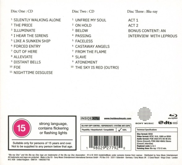 Leprous: An Evening Of Atonement - CD Foto #2