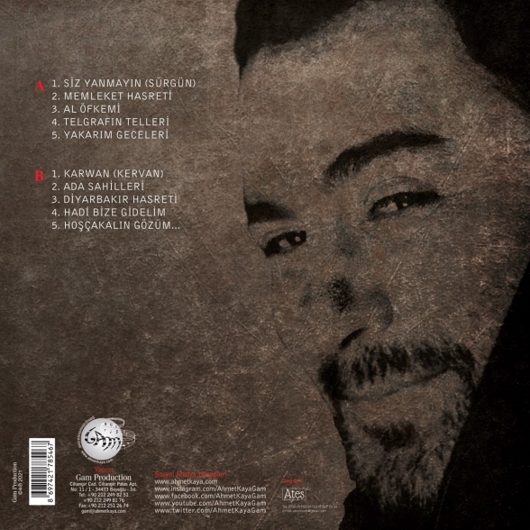 Ahmet Kaya: Hoşçakalın Gözüm - Plak Foto #2