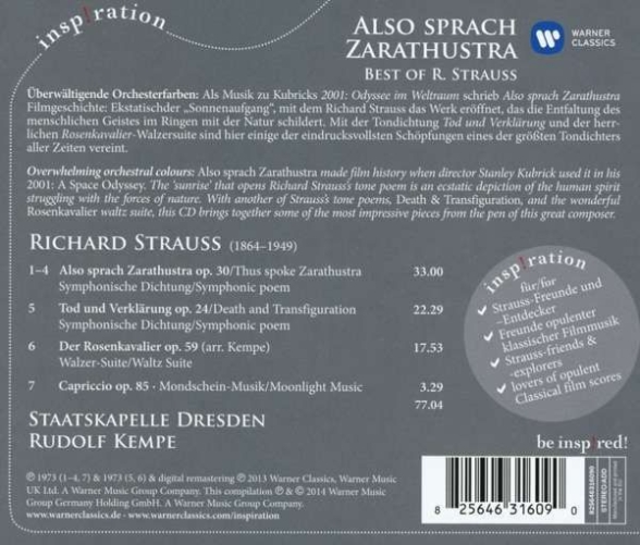 Yan Pascal Tortelier, Staatskapelle Dresden, Rudolf Kempe: Richard Strauss: Best of - CD Foto #2