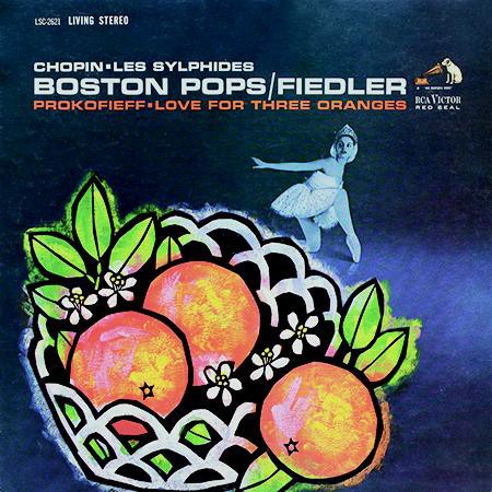 Arthur Fiedler, Boston Pops Orchestra: Chopin, Prokofieff: Les Sylphides, Love for Three Oranges - Plak Foto #1