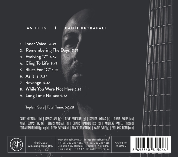 Cahit Kutrafalı: As It Is - CD Foto #2