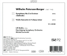 Michail Jurowski, Ulf Wallin, Norrköping Symphony Orchestra: Peterson-Berger: Symphony No 5, Violin Concerto - CD Foto #2