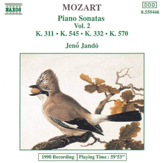 Jenö Jandó, Wolfgang Amadeus Mozart: Mozart: Piano Sonatas, Vol. 2 (Piano Sonatas Nos. 9, 12, 16 and 17) - CD