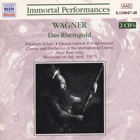 Wagner, R.: Rheingold (Das) (Ring Cycle 1) (Schorr / Maison / Habich) (1937) - CD
