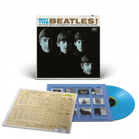 The Beatles: Meet The Beatles! (Limited Edition - Opaque Blue Vinyl) - Plak