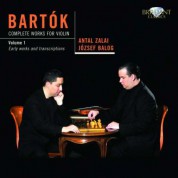 Antal Zalai, József Balog: Bartok: Complete Works for Violin Vol. 1 - CD