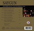 Sinan Dizmen, Elif Önal: Saygun - CD Foto #2
