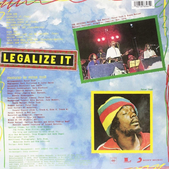 Peter Tosh: Legalize It - Plak Foto #2