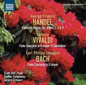 Gerard Schwarz: Handel: Concerti Grossi, Op. 6, Nos. 1, 6 & 9 - Vivaldi - C.P.E. Bach: Flute Concertos - CD