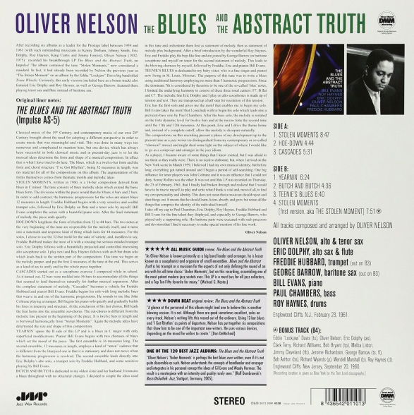 Oliver Nelson Sextet: The Blues And The Abstract Truth - Plak Foto #2