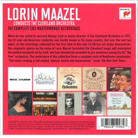 Lorin Maazel, Cleveland Orchestra: Lorin Maazel conducts the Cleveland Orchestra - CD Foto #3