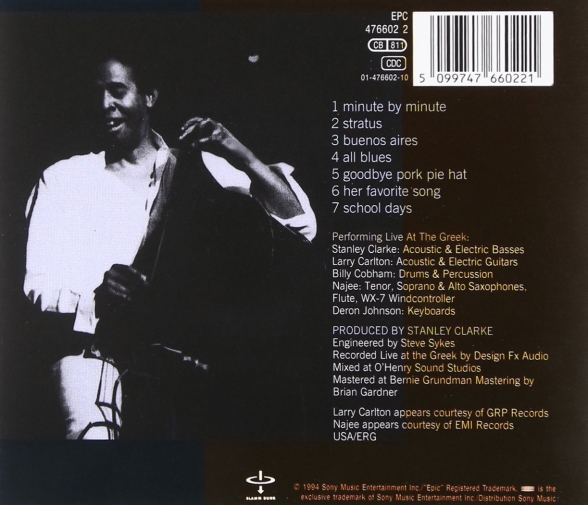 Stanley Clarke: Live At The Greek - CD Foto #2