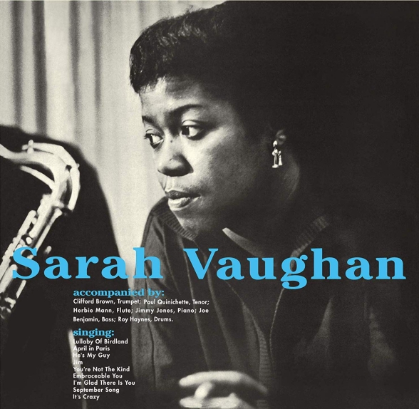 Sarah Vaughan, Clifford Brown - Sarah Vaughan With Clifford Brown + 1 Bonus Track! in Transparent Blue Virgin