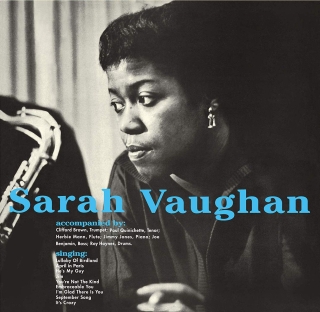 Sarah Vaughan, Clifford Brown: Sarah Vaughan With Clifford Brown + 1 Bonus Track! Limited Edition in Transparent Blue Virgin Vinyl. - Plak