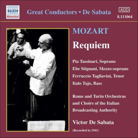 Victor de Sabata: Mozart: Requiem in D Minor (Tassinari, Tagliavini, De Sabata) (1941) - CD