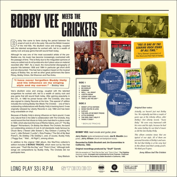 Bobby Vee: Meets The Crickets - Plak Foto #2