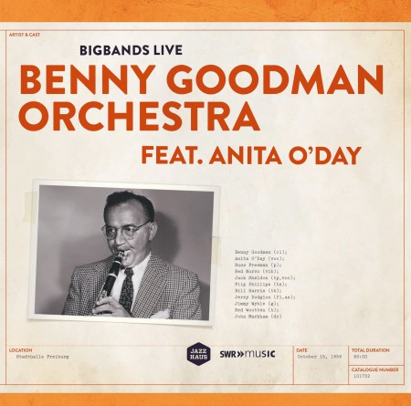 Benny Goodman: Bigbands Live- Benny Goodman Featuring Anita O'Day (remastered) - Plak