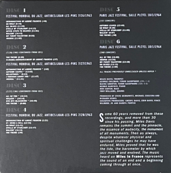 Miles Davis: Miles In France 1963 & 1964 - Miles Davis Quintet: The Bootleg Series, Vol. 8 - CD Foto #5