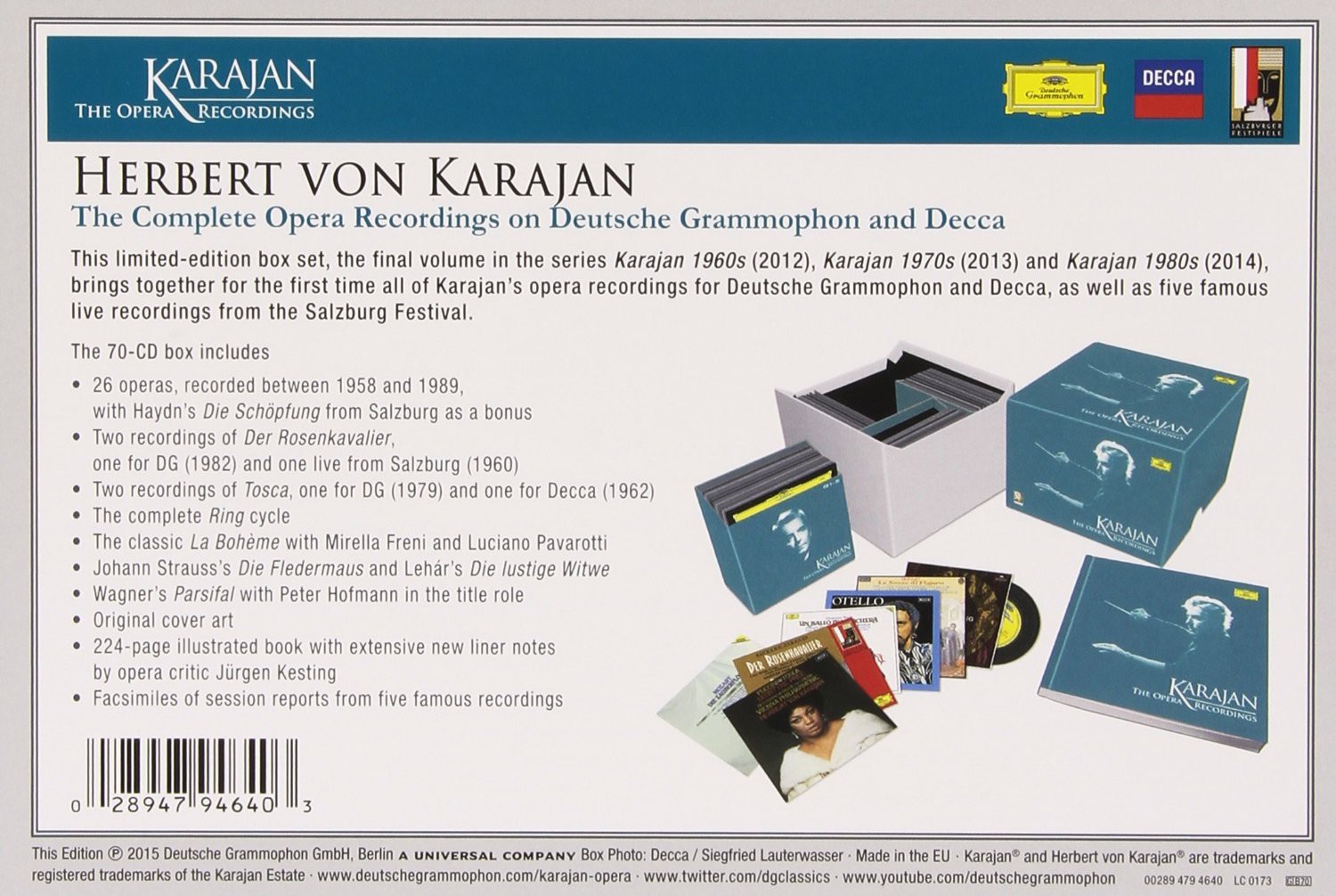 Herbert von Karajan: Complete Opera Recordings - CD | Opus3a
