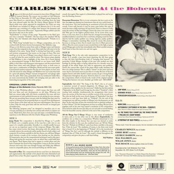Charles Mingus: At The Bohemia + 1 Bonus Track! - Plak Foto #2