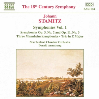 Stamitz, J.: Symphonies, Vol.  1 - CD