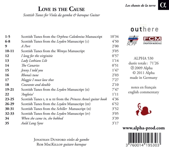Jonathan Dunford, Rob MacKillop: Love Is the Cause - CD Foto #2