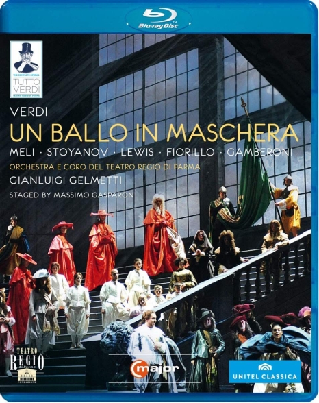 Francesco Meli, Vladimir Stoyanov, Kristin Lewis, Elisabetta Fiorillo, Serena Gamberoni, Filippo Polinelli, Orchestrea del Teatro Regio di Parma, Gianluigi Gelmetti: Verdi: Ballo In Maschera - BluRay Foto #1