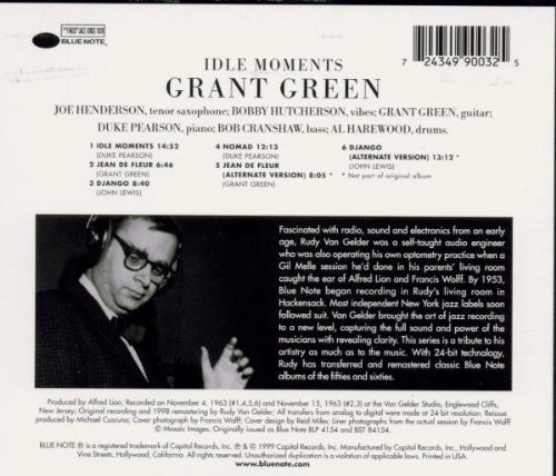 Grant Green: Idle Moments - CD Foto #2