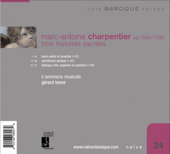 Il Seminario Musicale, Gérard Lesne: Charpentier: 3 Histoires Sacrees - CD Foto #2