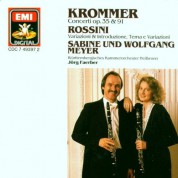 Sabine Meyer, Wolfgang Meyer, Württembergisches Kammerorchester Heilbronn, Jörg Faerber: Krommer/ Rossini: Concertos for 2 Clarinets Op. 35 & 91/ Variazioni e Introduzione - CD