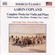 Copland: Works for Violin and Piano (Complete) - CD