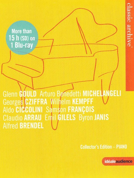 Glenn Gould, Michelangeli Arturo Benedetti, Claudio Arrau, Alfred Brendel, Cziffra George, Kempff Wilhelm: Collector's Edition 2 "Piano" - BluRay