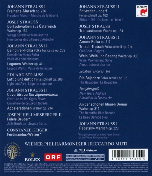 Wiener Philharmoniker, Riccardo Muti: Neujahrskonzert 2025 / New Year's Concert 2025 - BluRay Foto #2