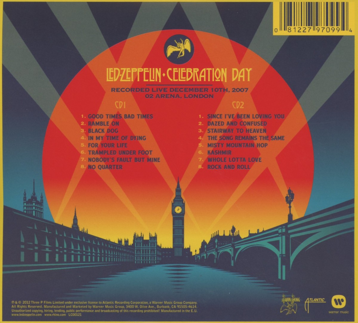 LED ZEPPELIN / Celebration Day Deluxe 新品 Amazon.co.jp: 祭典の日(奇跡のライヴ)デラックス・エディション(2CD+