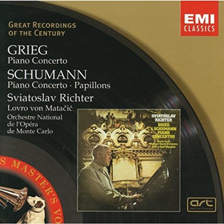 Sviatoslav Richter, Orchestre National de l'Opera de Monte-Carlo, Lovro von Matacic: Grieg: Piano Concerto, Schumann: Piano Concerto, Papillons - CD