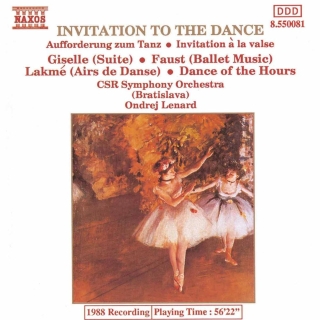 Bratislava CSR Symphony Orchestra: Invitation to the Dance - CD