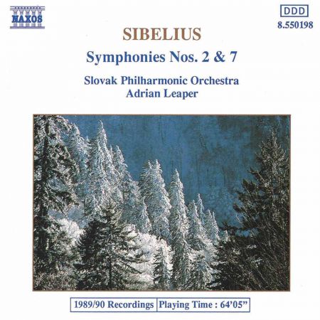 Sibelius: Symphonies Nos. 2 and 7 - CD