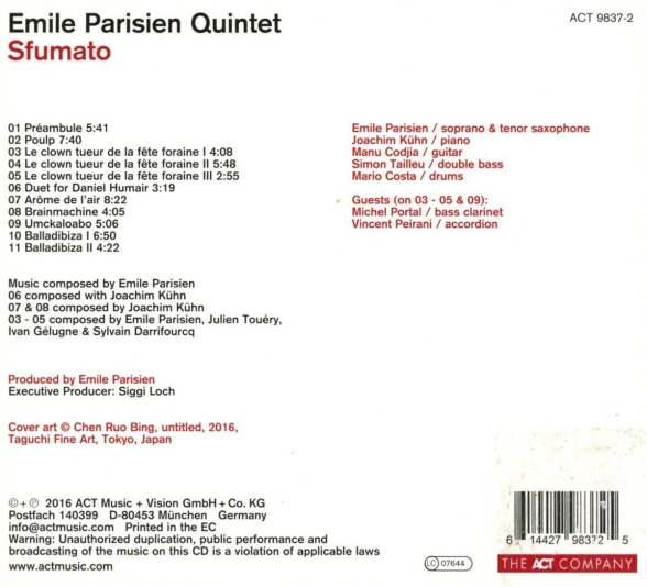 Emile Parisien Quintet: Sfumato - CD Foto #2