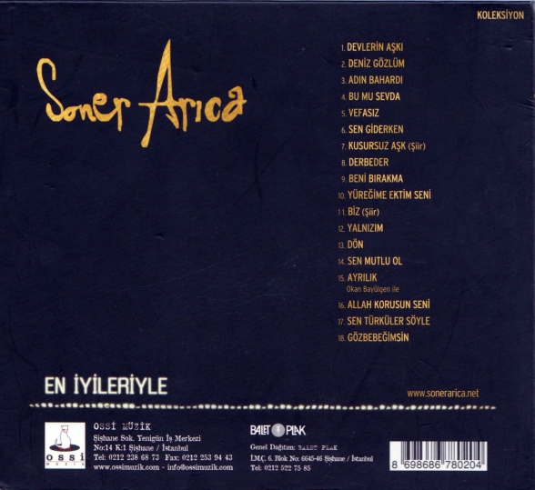 Soner Arıca: En İyileriyle Soner Arıca - CD Foto #2