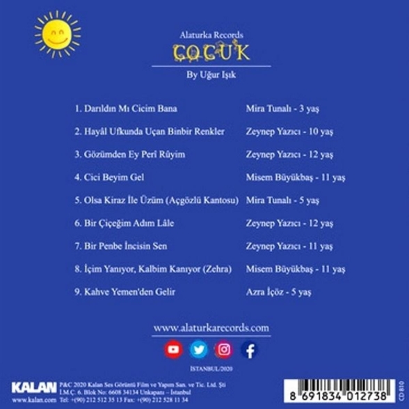 Alaturka Records, Çeşitli Sanatçılar: Uğur Işık - Alaturka Records Çocuk - CD Foto #1