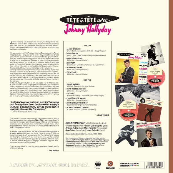 Johnny Hallyday: Tête A Tête + 4 Bonus Tracks in Solid Brown Vinyl. - Plak Foto #3