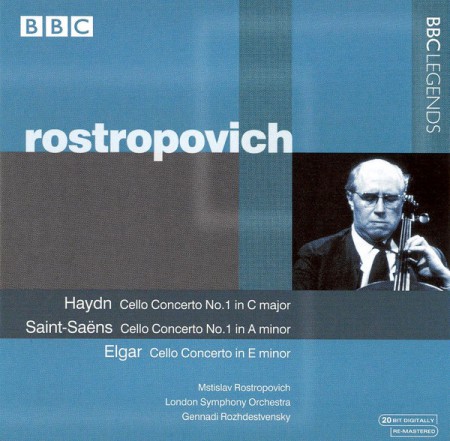 Mstislav Rostropovich, London Symphony Orchestra, Gennadi Roshdestvensky: Haydn, Saint-Saëns, Elgar: Cello Concerto No. 1 In C Major, Cello Concerto No. 1 In A Minor, Cello Concerto In E Minor - CD