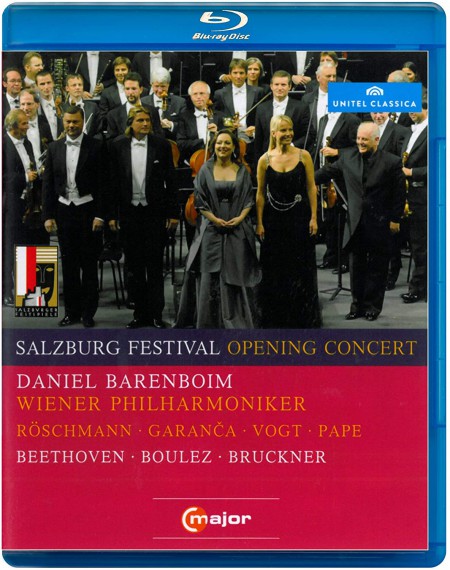 Dorothea Röschmann, Elina Garanca, Klaus Florian Vogt, Rene Pape, Wiener Philharmoniker, Daniel Barenboim: Salzburg Festival Opening Concert 2010 - BluRay