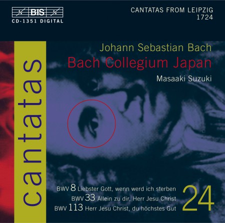 Bach Collegium Japan, Masaaki Suzuki: J.S. Bach: Cantatas, Vol. 24 (BWV 8, 33 and 113) - CD
